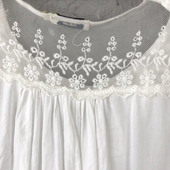 Tasha Polizzi Tunic Top Womens XL Boho Crochet Embroidered Pullover Blouse - Picture 11 of 16